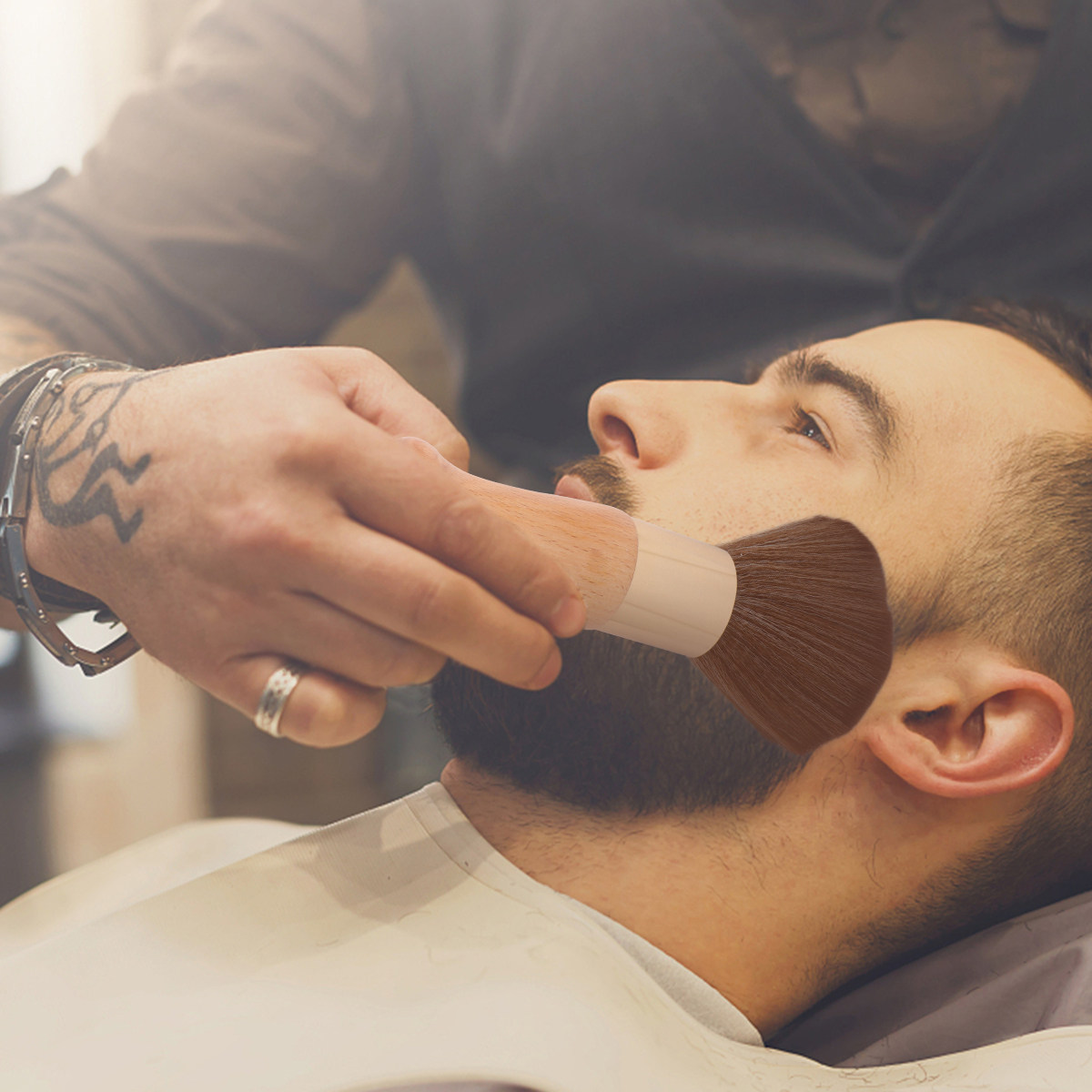 Neck Duster Brush Barber Salon - 1 unidade de escova para cabelo