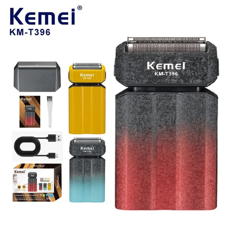 Foil Shaver Cordless Electric Bald Head - Kemei Barbeador Elétrico Recarregável Sem Fio