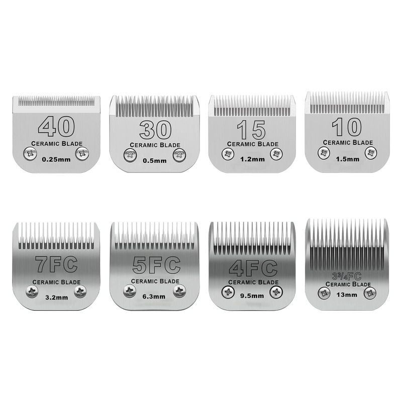 Hair Clipper Ceramic Blade Replacement - Lâminas de Cerâmica Destacáveis para Tosquiadeiras