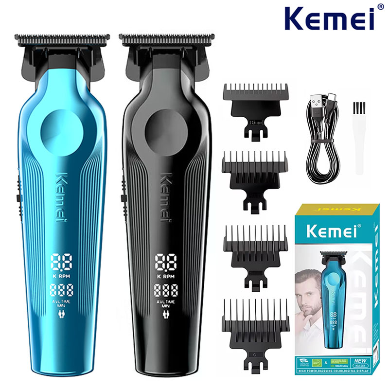 Cordless Hair Clippers Professional Barber - Kemei KM-264 recarregável máquina de cortar