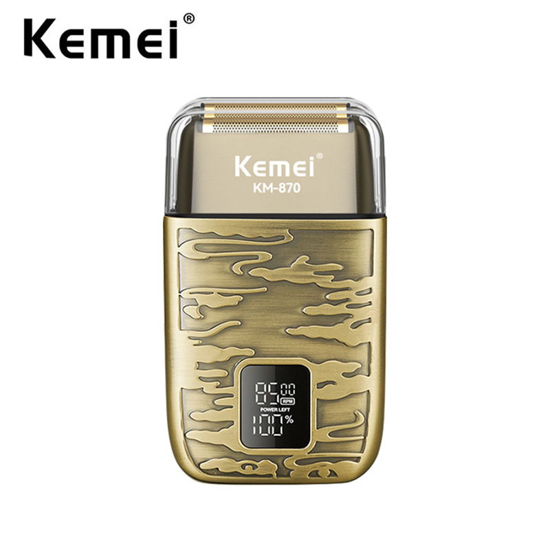 Foil Shaver Cordless Electric Bald Head - Kemei-Professional Cordless barbeador elétrico para homens