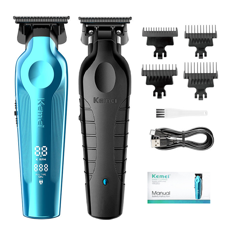 Zero Gapped T Blade Hair Trimmer - Kemei 2299 Aparador de Cabelo/Barba Profissional