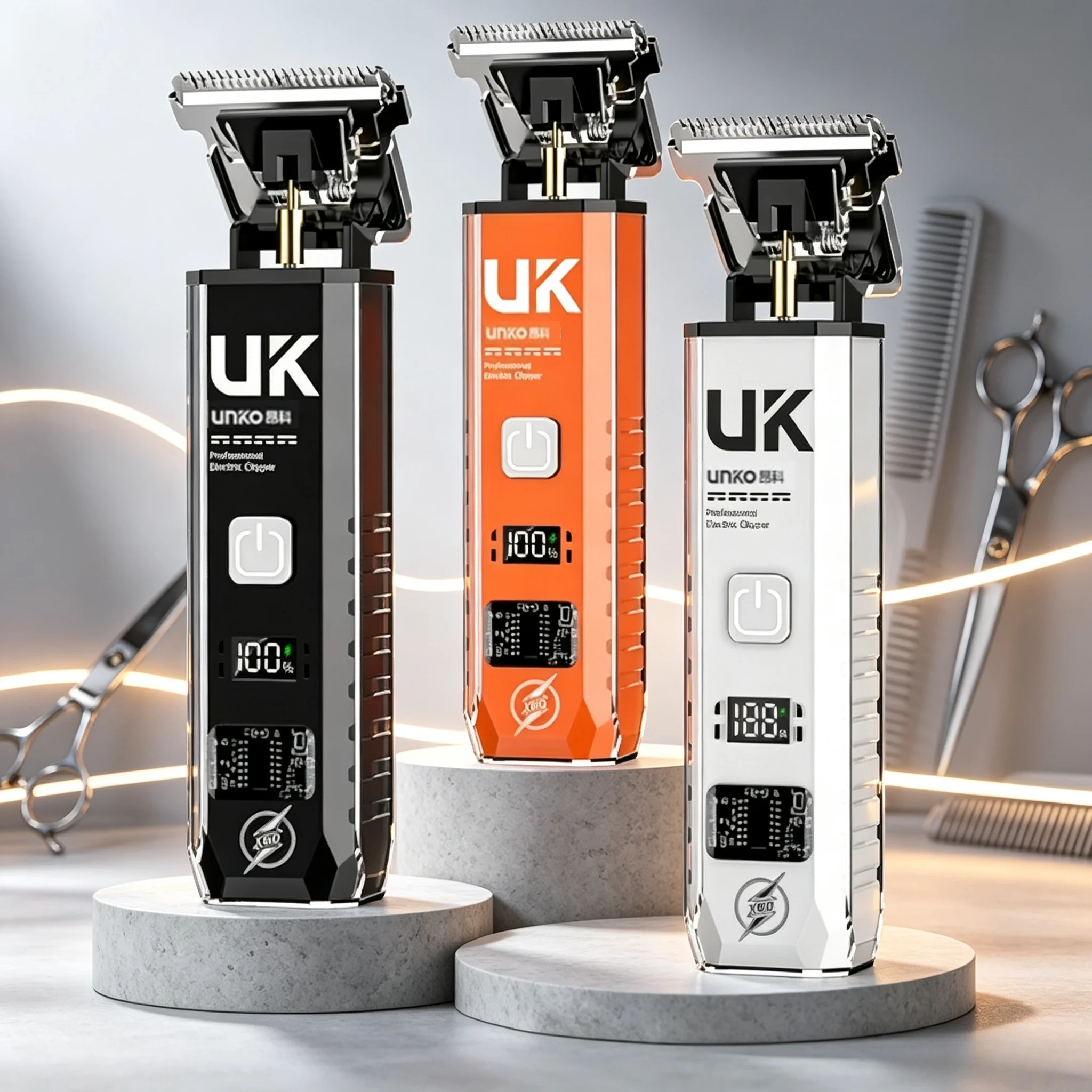 Cordless Hair Clippers Professional Barber - Máquina de Cortar Cabelo Vintage 2026,