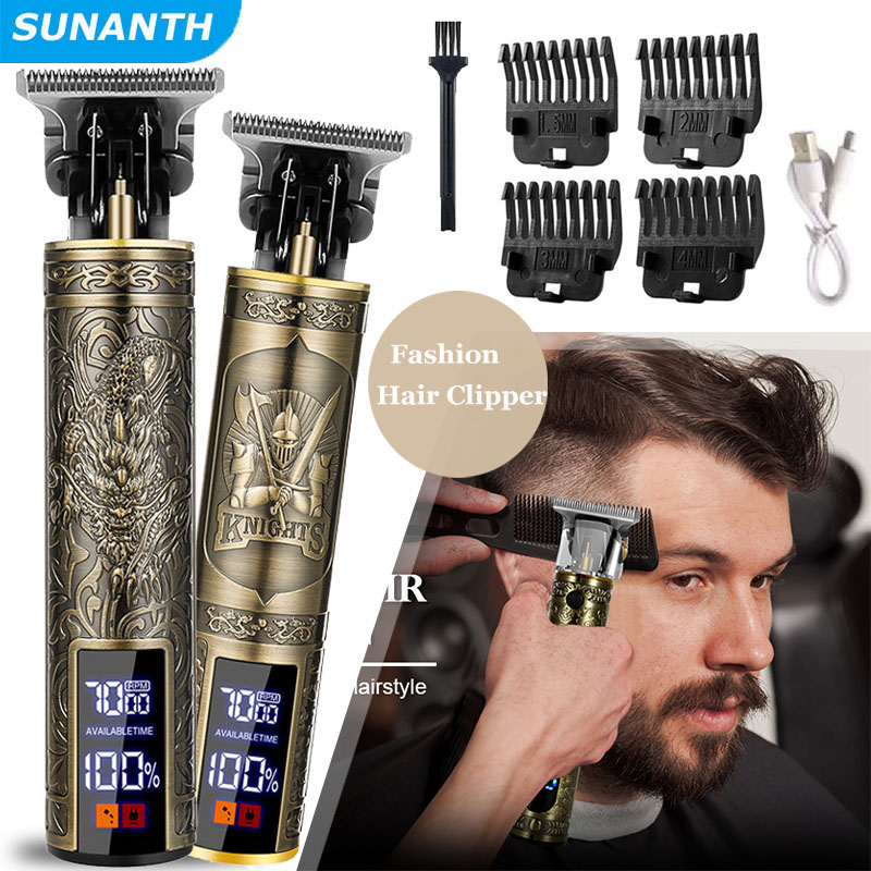 Zero Gapped T Blade Hair Trimmer - Máquina de cortar cabelo para homens