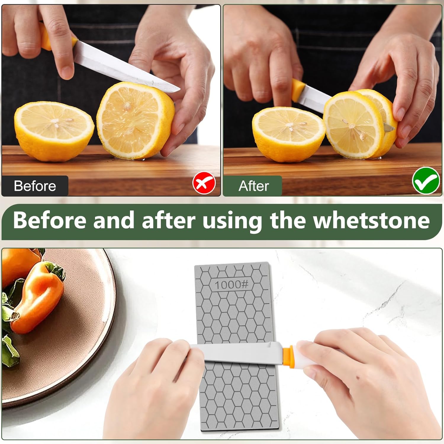 Clipper Blade Sharpener Stone - Pedra de Afiar Diamantada em Colmeia,