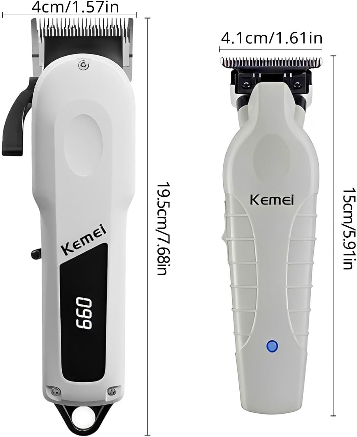 KEMEI – Conjunto profissional  - Zero Gapped T Blade Hair Trimmer avaliação e preço