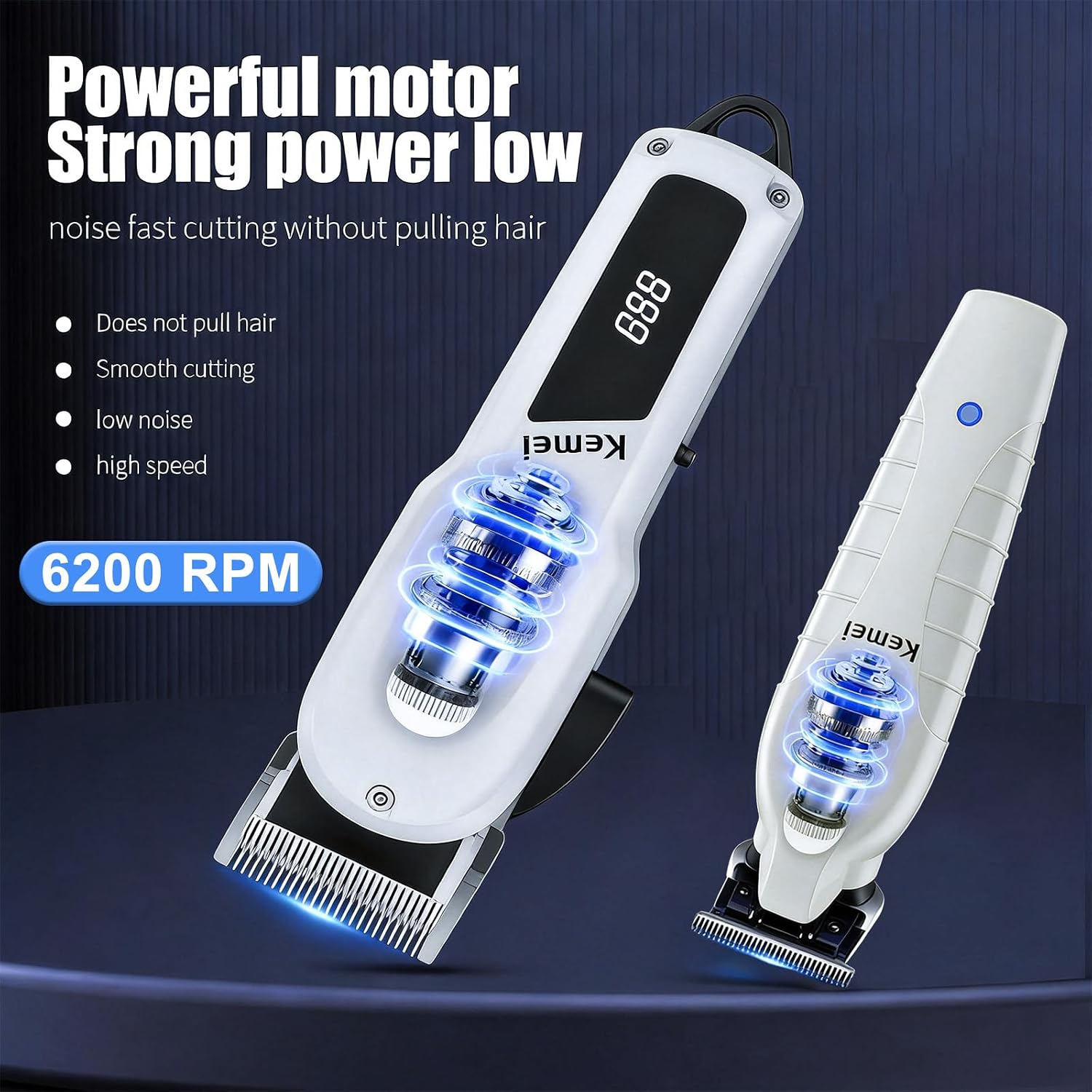 KEMEI – Conjunto profissional  - Zero Gapped T Blade Hair Trimmer avaliação e preço