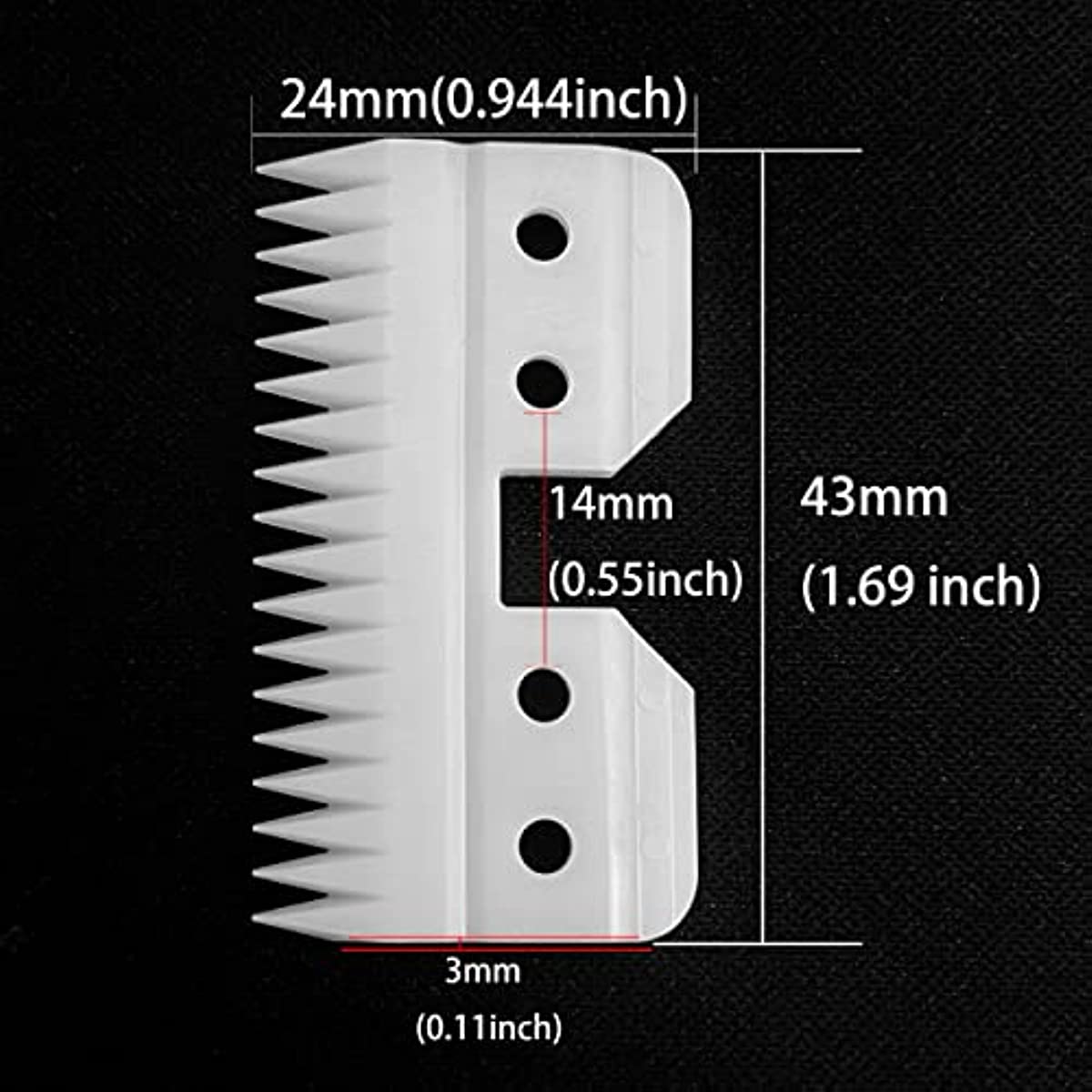 Lâminas de tosquiadeira de 18  - Hair Clipper Ceramic Blade Replacement avaliação e preço