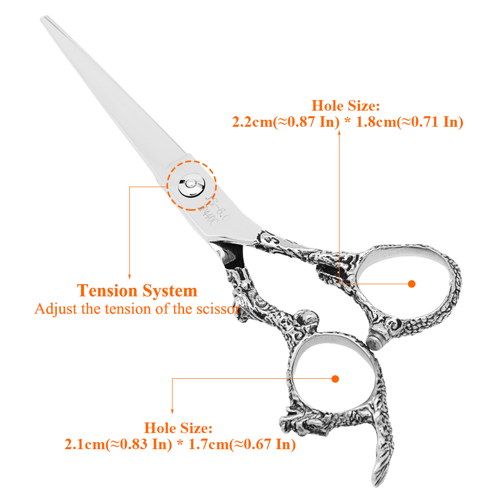 Tesoura Profissional de Cabelo - Hair Cutting Scissors Shears Set 6 Inch avaliação e preço