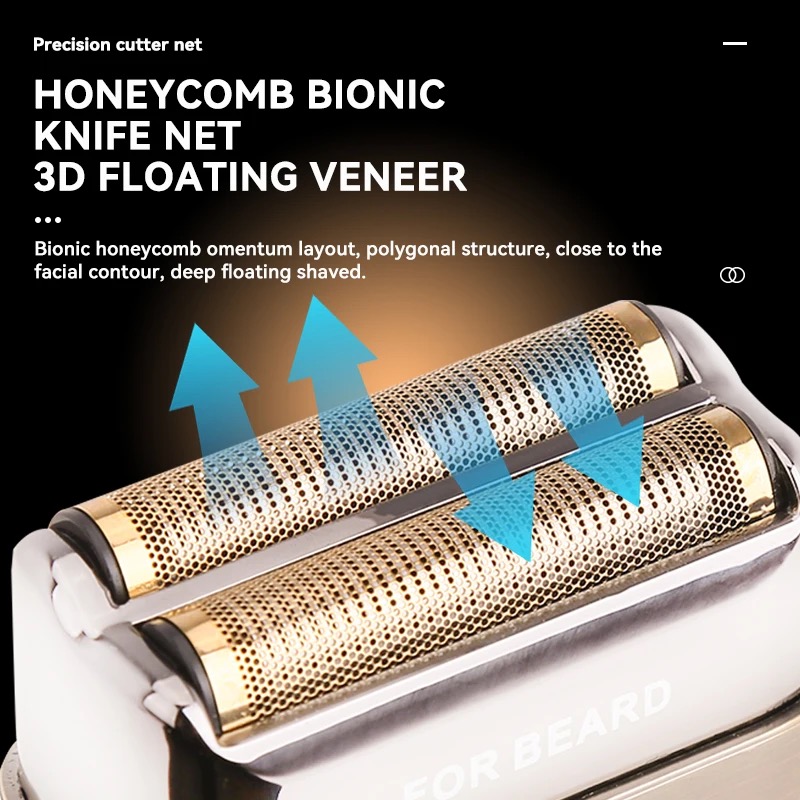 Kemei-Barbeador profissional p - Foil Shaver Cordless Electric Bald Head avaliação e preço