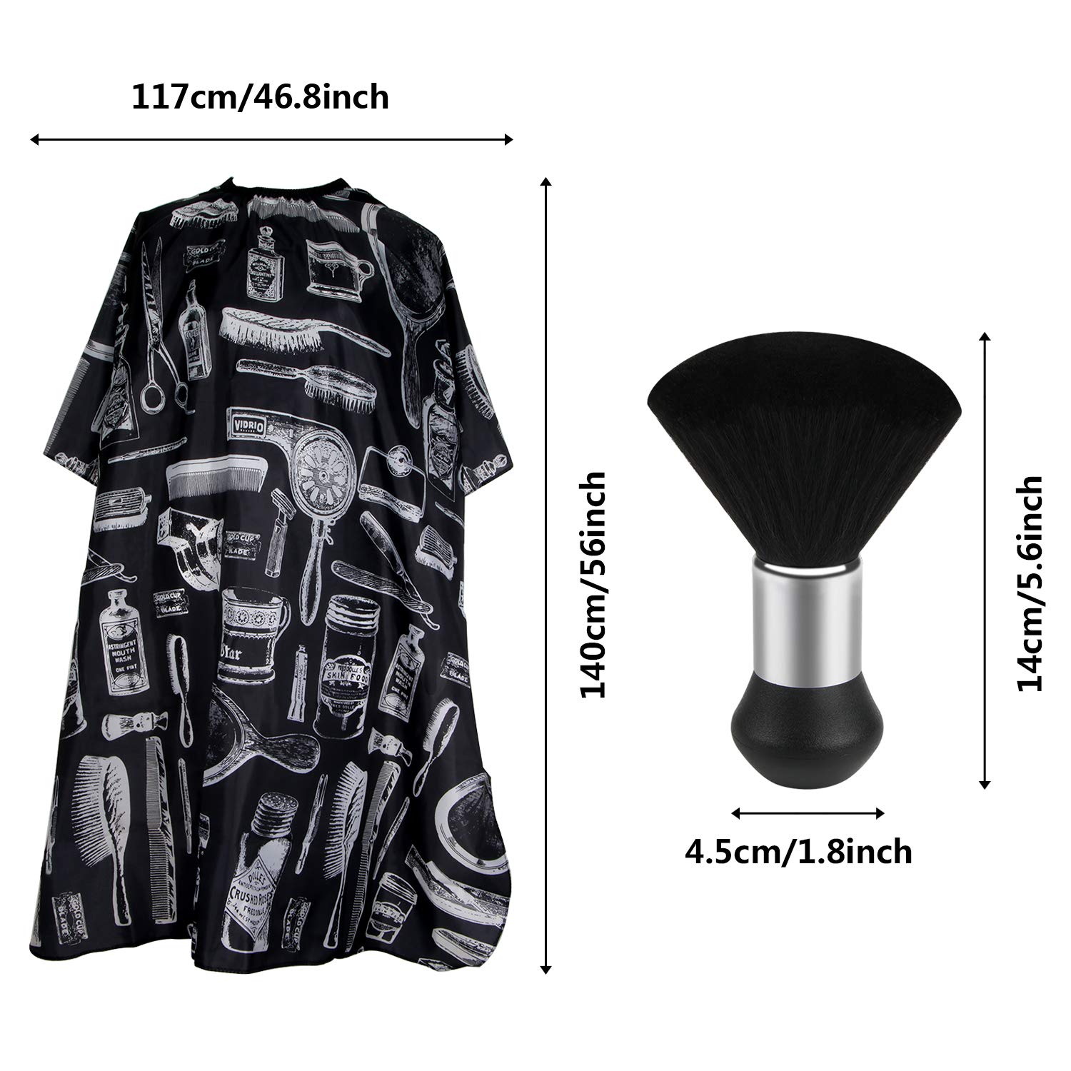 Capa de corte de cabelo profis - Neck Duster Brush Barber Salon avaliação e preço