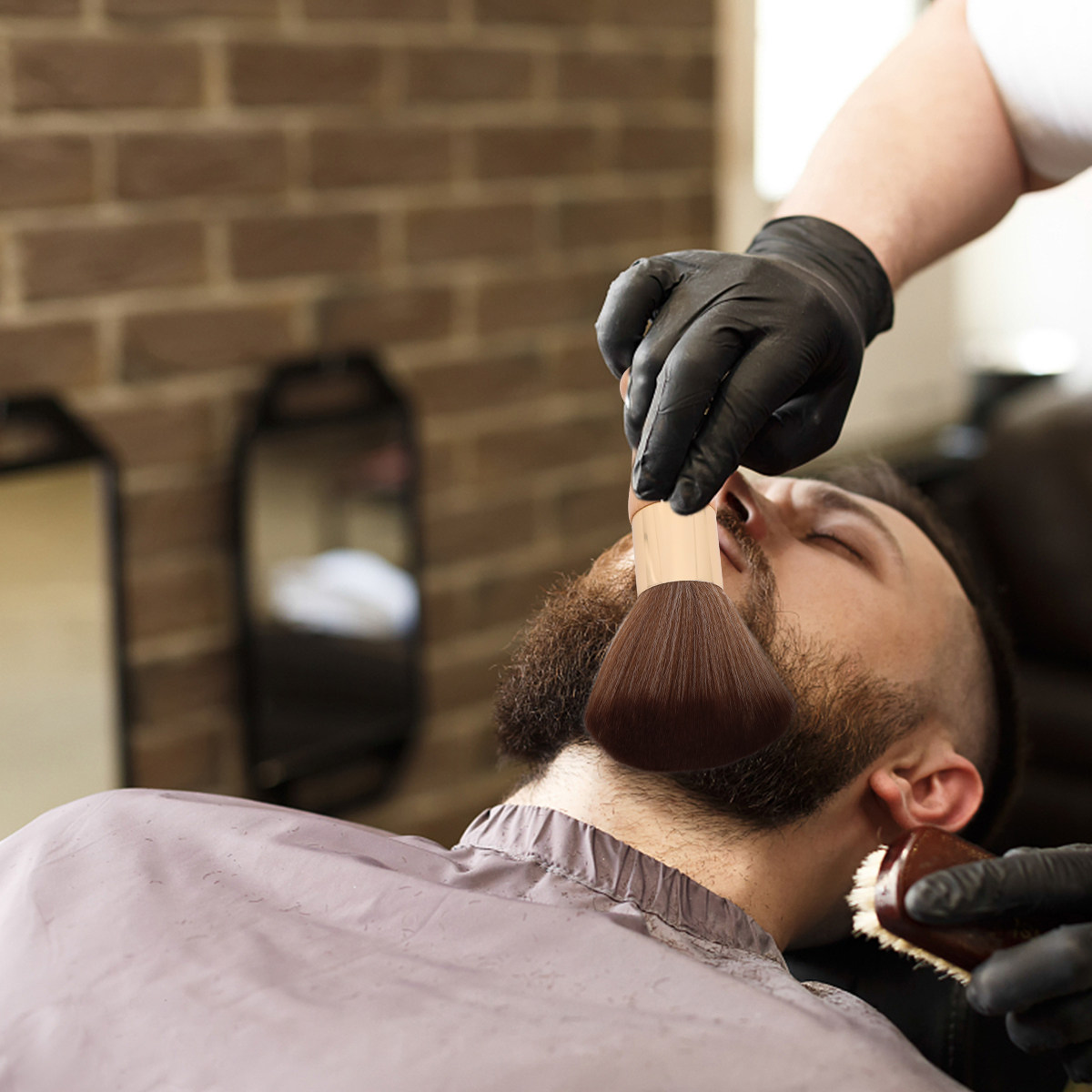 1 unidade de escova para cabel - Neck Duster Brush Barber Salon avaliação e preço