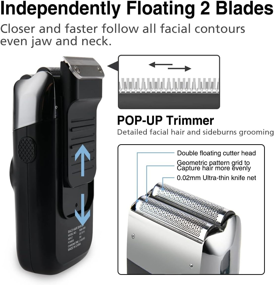 Aparelho de barbear com lâmina - Foil Shaver Cordless Electric Bald Head avaliação e preço