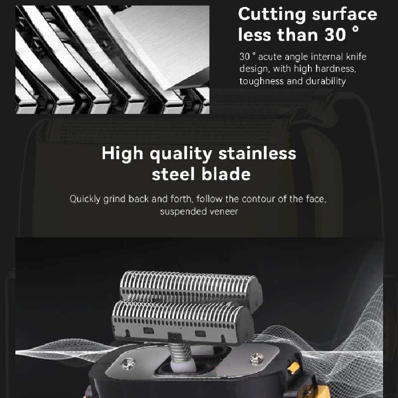 Kemei Pro Titanium Foil Shaver - Foil Shaver Cordless Electric Bald Head avaliação e preço