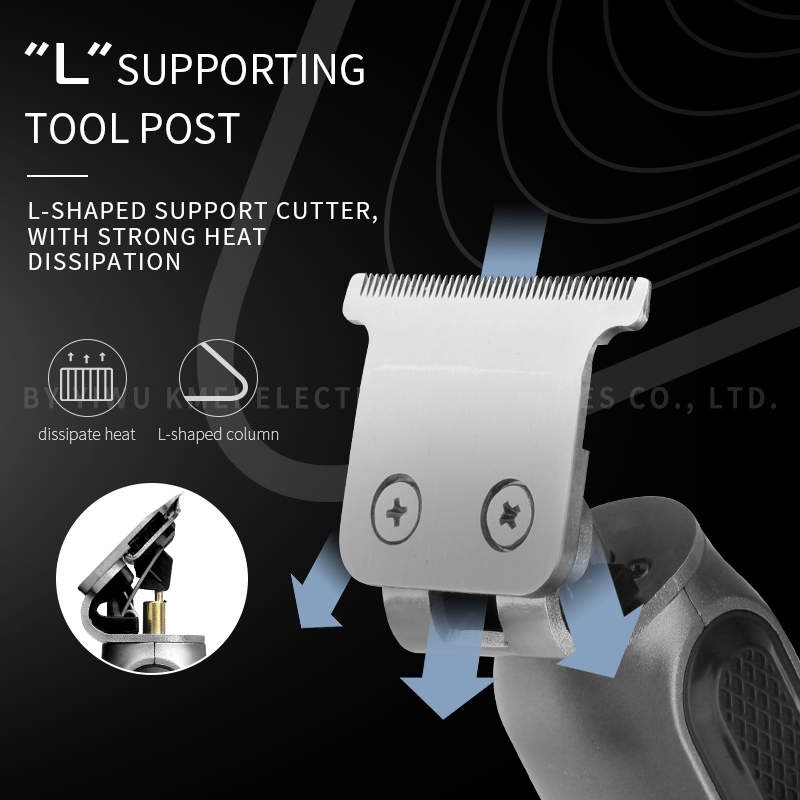 Kemei-Hair Liners Clippers par - Zero Gapped T Blade Hair Trimmer avaliação e preço