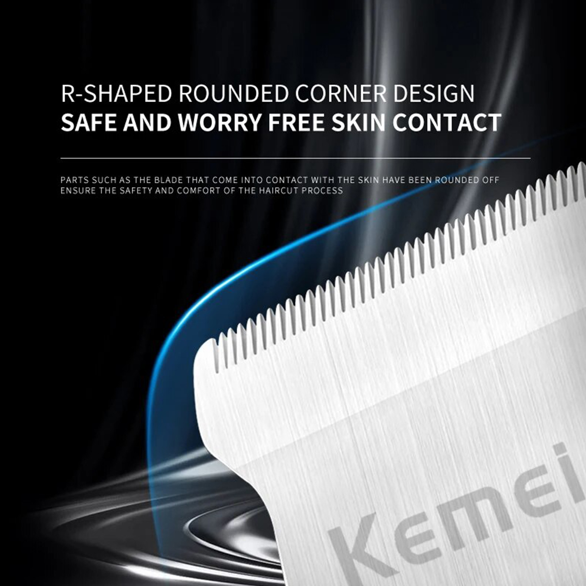 Kemei-DLC T-Blade Acabamento P - Zero Gapped T Blade Hair Trimmer avaliação e preço