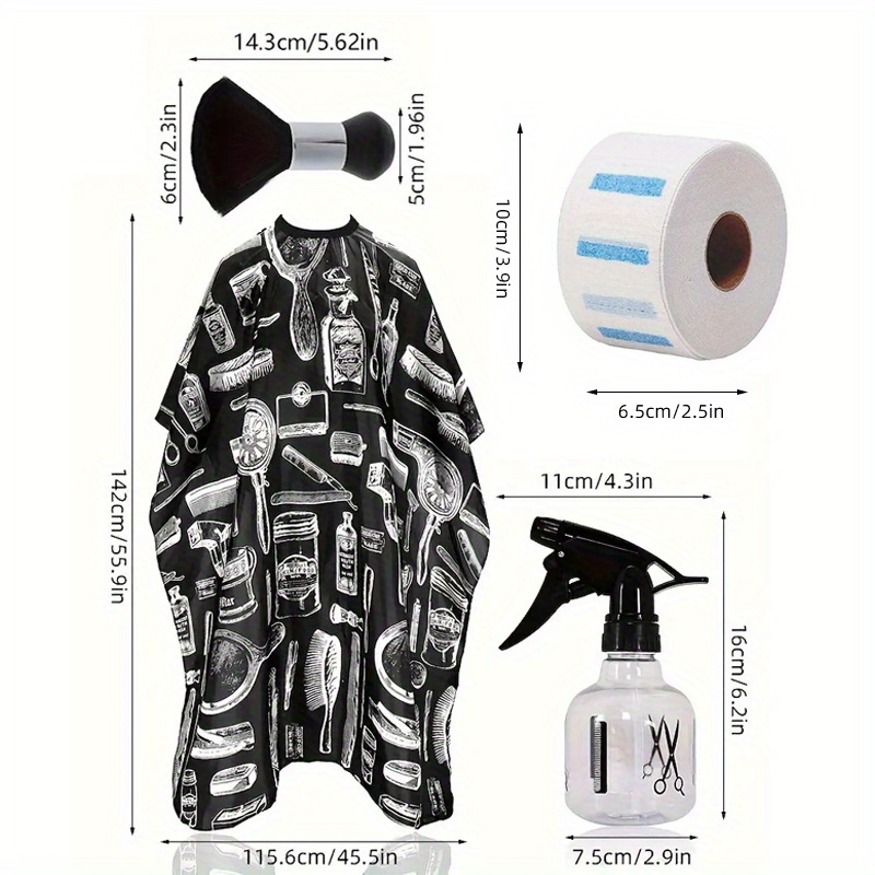 Wantei conjunto de envoltório  - Neck Duster Brush Barber Salon avaliação e preço