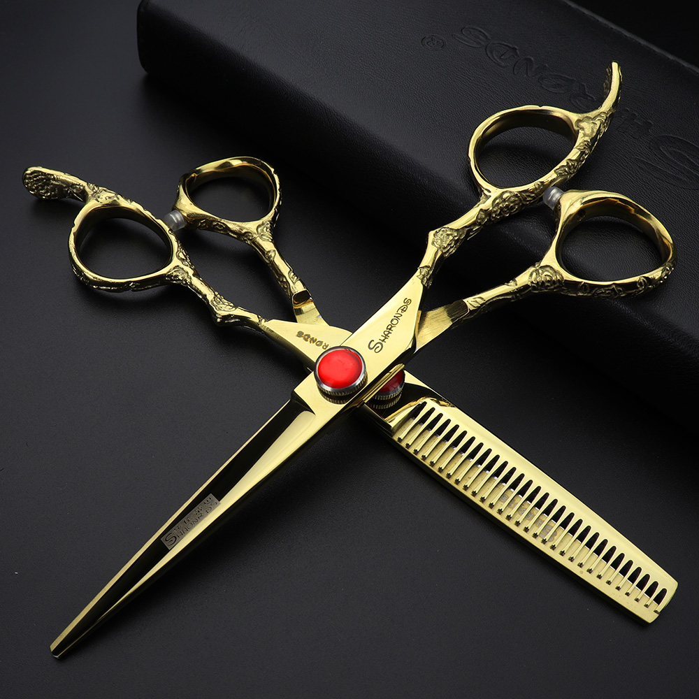 6/7 Polegada profissional japo - Hair Cutting Scissors Shears Set 6 Inch avaliação e preço