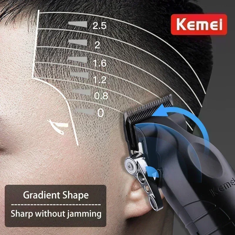 Kemei kit de máquina de cortar - Cordless Hair Clippers Professional Barber avaliação e preço