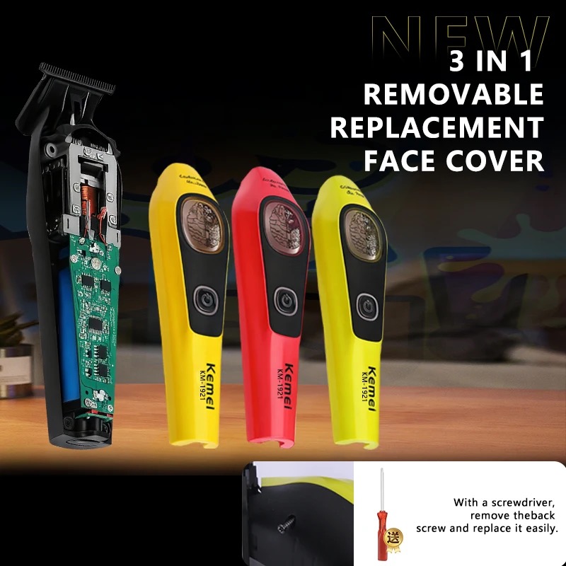 KEMEI 1921 Aparador de Barba e - Zero Gapped T Blade Hair Trimmer avaliação e preço