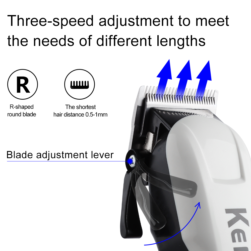 Kemei máquina de corte de cabe - Cordless Hair Clippers Professional Barber avaliação e preço