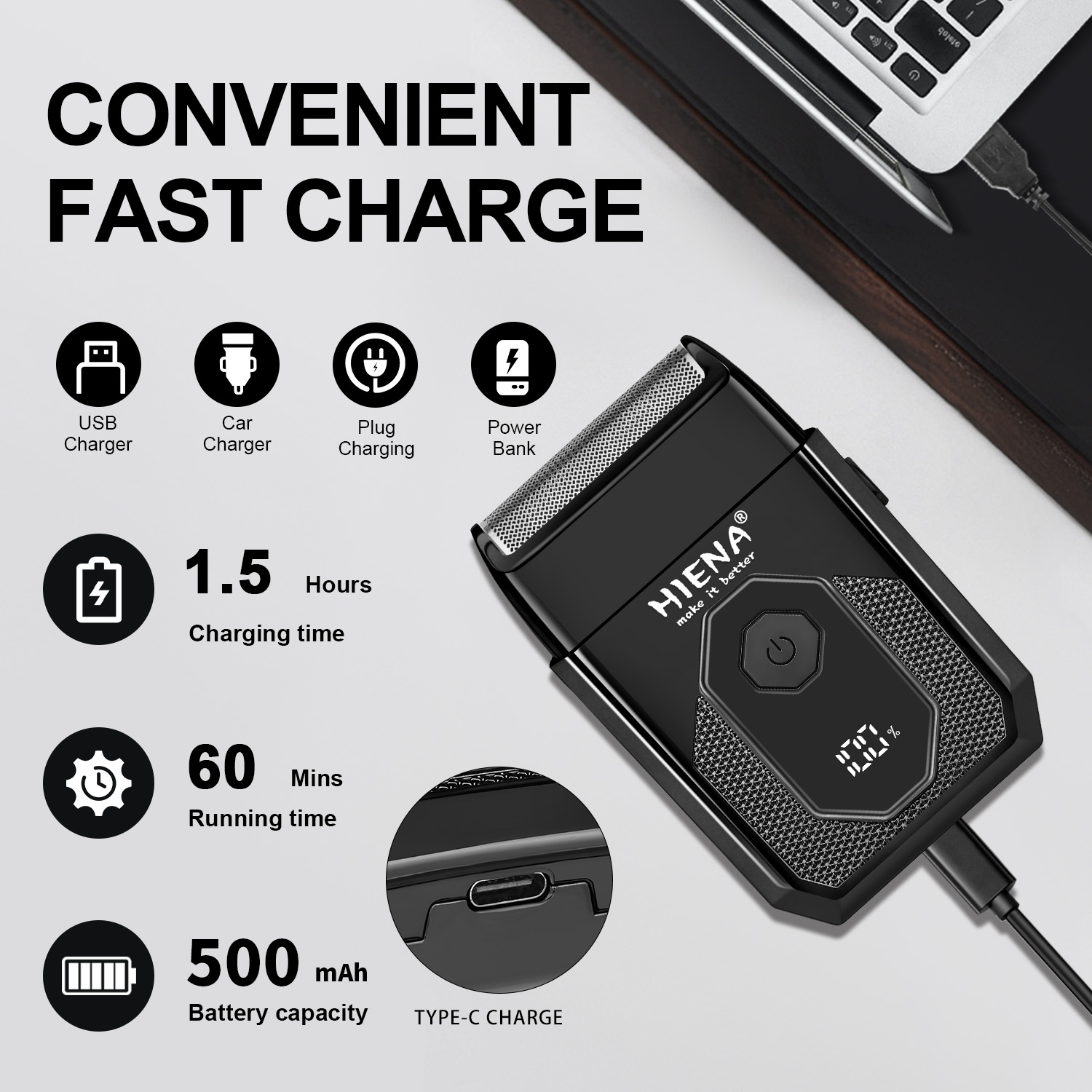 Barbeador Elétrico Profissiona - Foil Shaver Cordless Electric Bald Head avaliação e preço