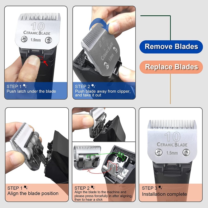 Lâminas de Cerâmica Destacávei - Hair Clipper Ceramic Blade Replacement avaliação e preço