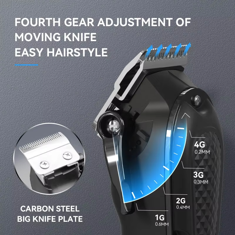 Kemei conjunto de máquina de c - Cordless Hair Clippers Professional Barber avaliação e preço