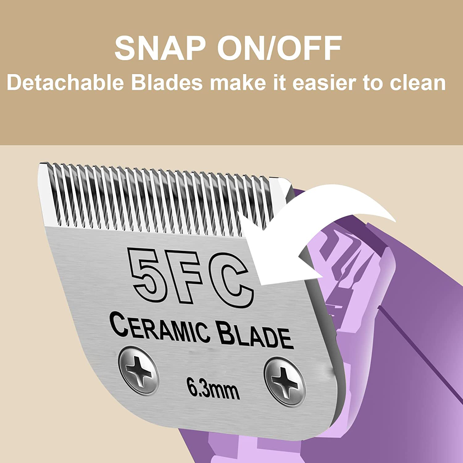 5fc destacável pet cão gato al - Hair Clipper Ceramic Blade Replacement avaliação e preço