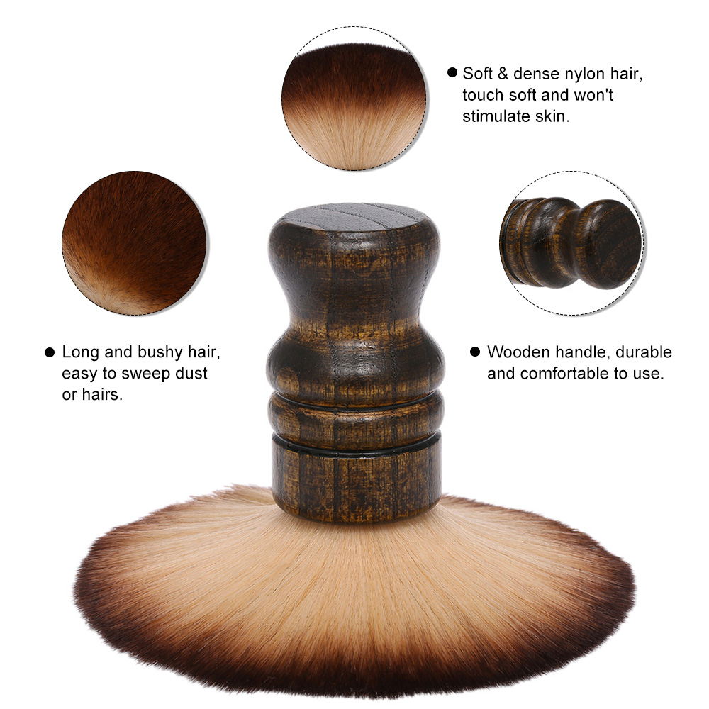Escova macia para limpeza de p - Neck Duster Brush Barber Salon avaliação e preço