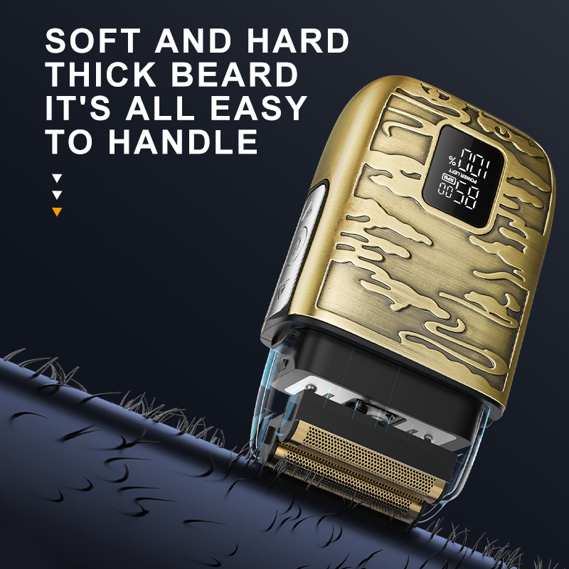Kemei-Professional Cordless ba - Foil Shaver Cordless Electric Bald Head avaliação e preço