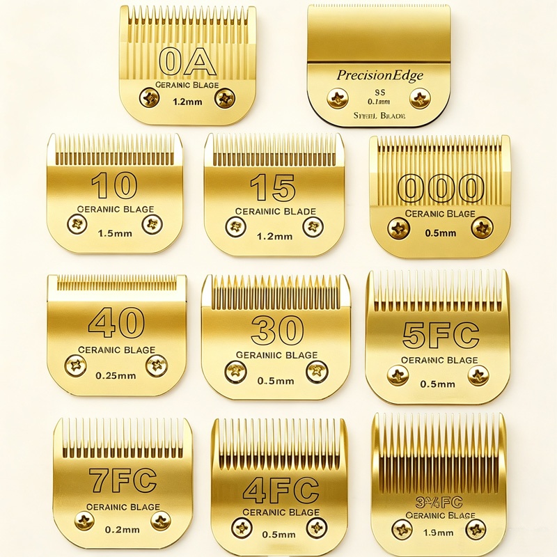 7FC/5FC/4FC/ # 10/ # 15/ # 30/ - Hair Clipper Ceramic Blade Replacement avaliação e preço