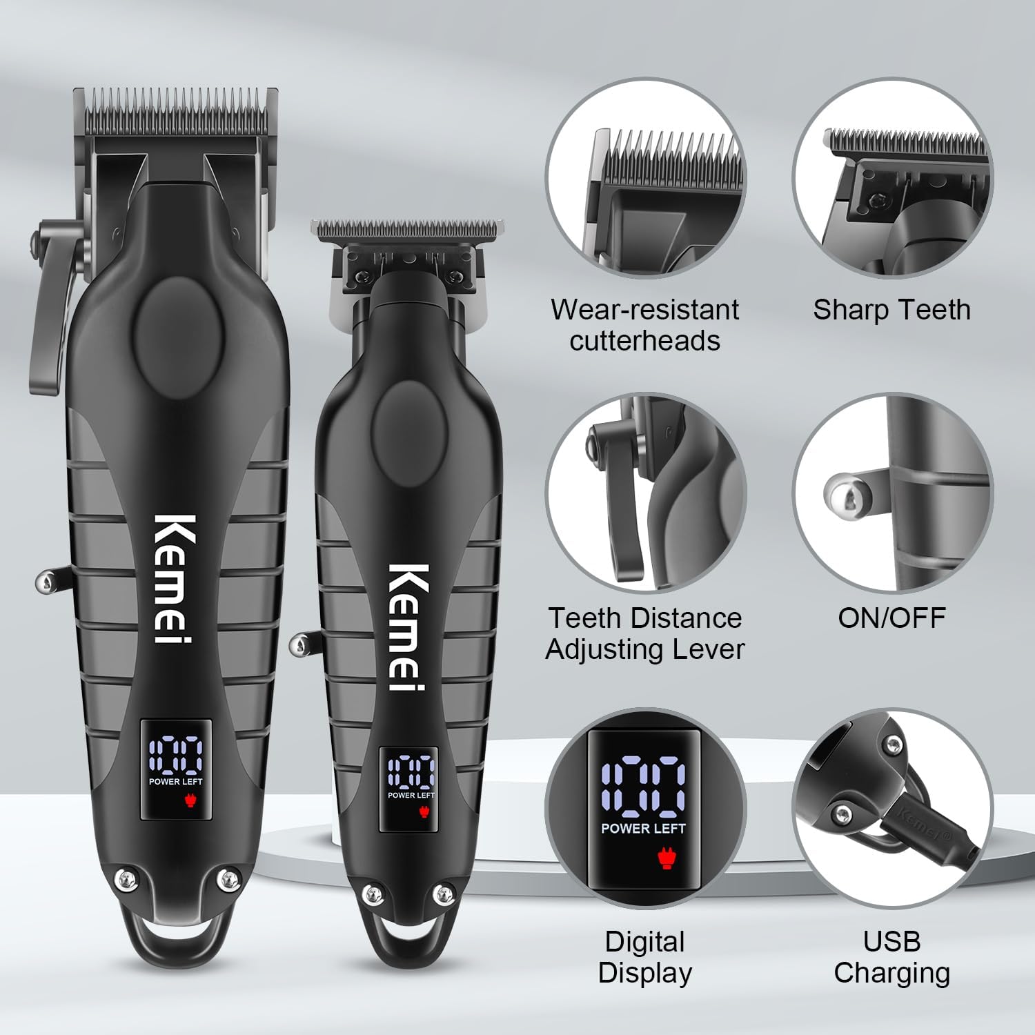 Kit de máquina de cortar cabel - Cordless Hair Clippers Professional Barber avaliação e preço