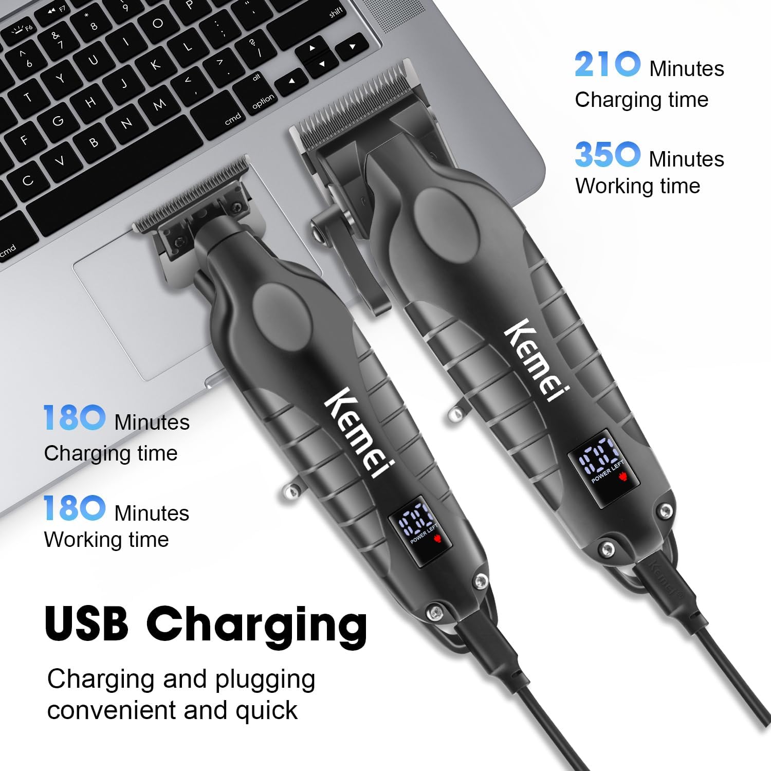 Kit de máquina de cortar cabel - Cordless Hair Clippers Professional Barber avaliação e preço