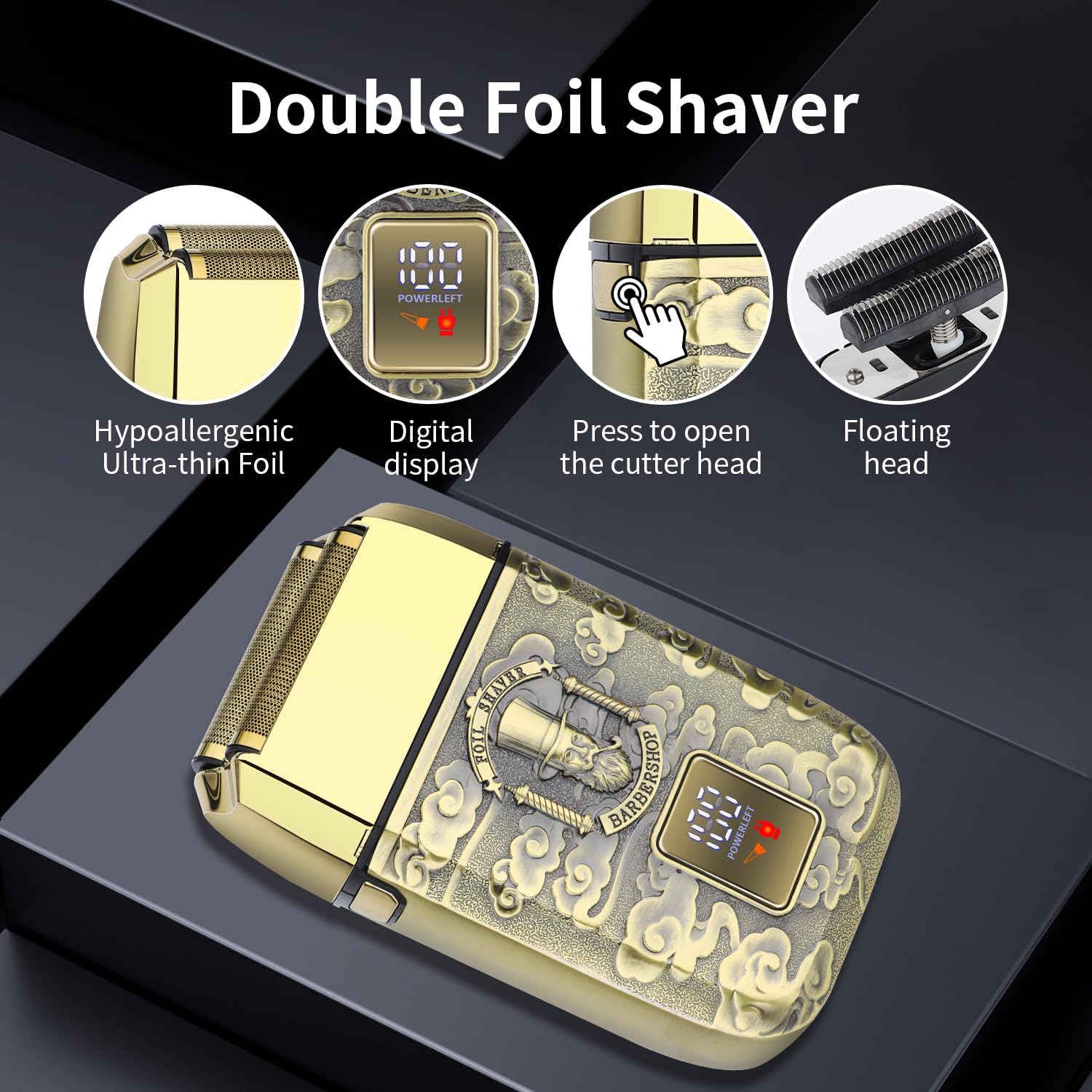 2026 Nova Versão Aprimorada Ba - Foil Shaver Cordless Electric Bald Head avaliação e preço