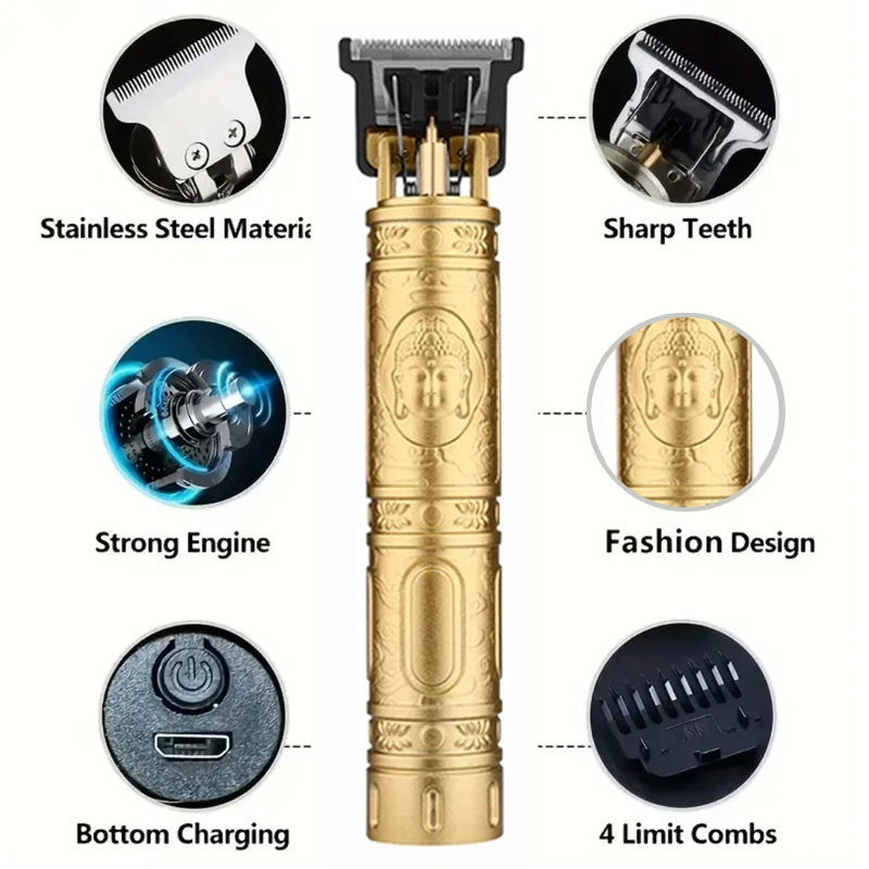 Máquina de cortar cabelo profi - Zero Gapped T Blade Hair Trimmer avaliação e preço