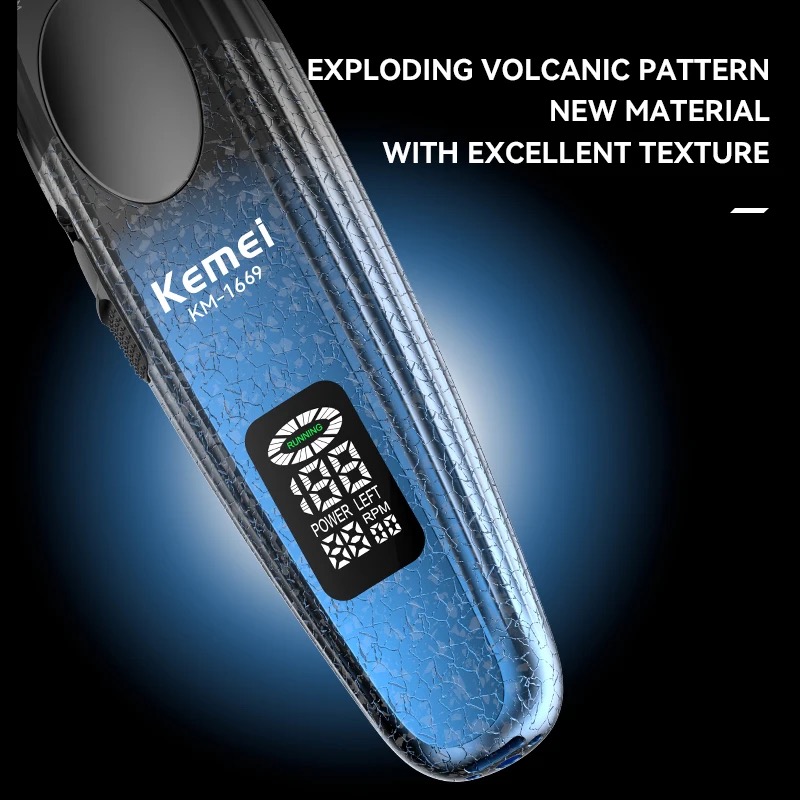 Kemei profissional aparador de - Cordless Hair Clippers Professional Barber avaliação e preço