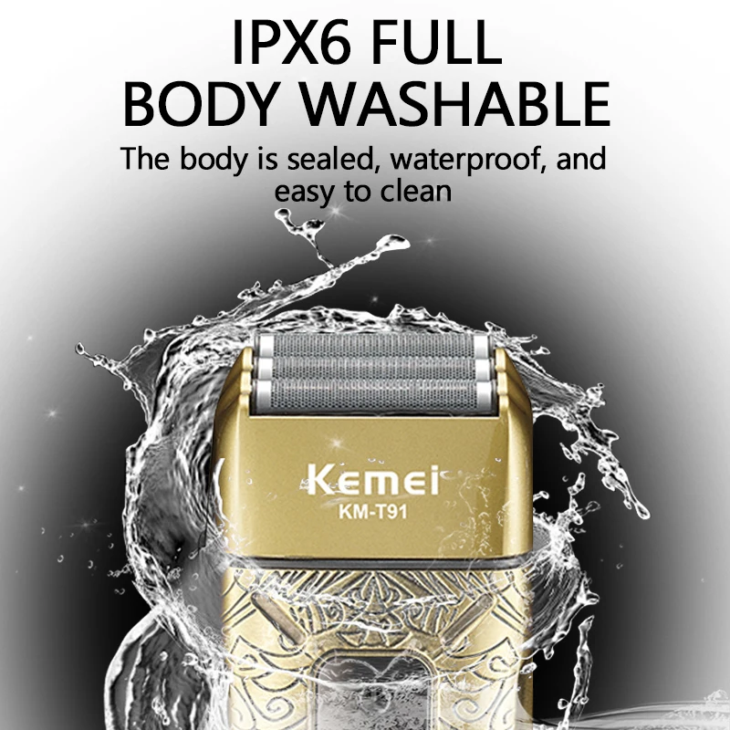 Máquina de Barba Elétrica Keme - Foil Shaver Cordless Electric Bald Head avaliação e preço