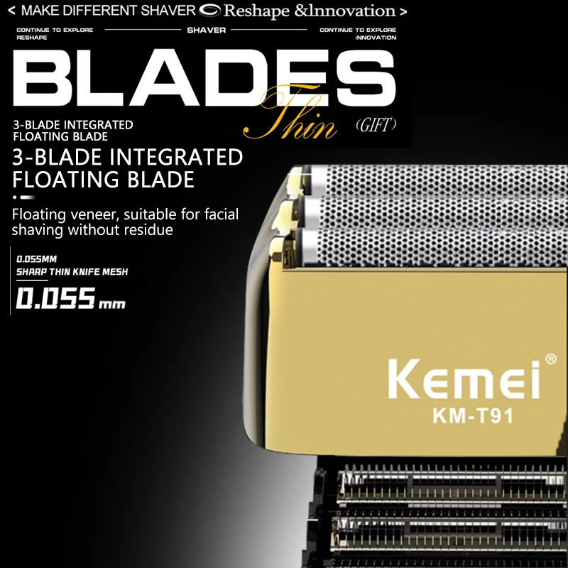 Máquina de Barba Elétrica Keme - Foil Shaver Cordless Electric Bald Head avaliação e preço