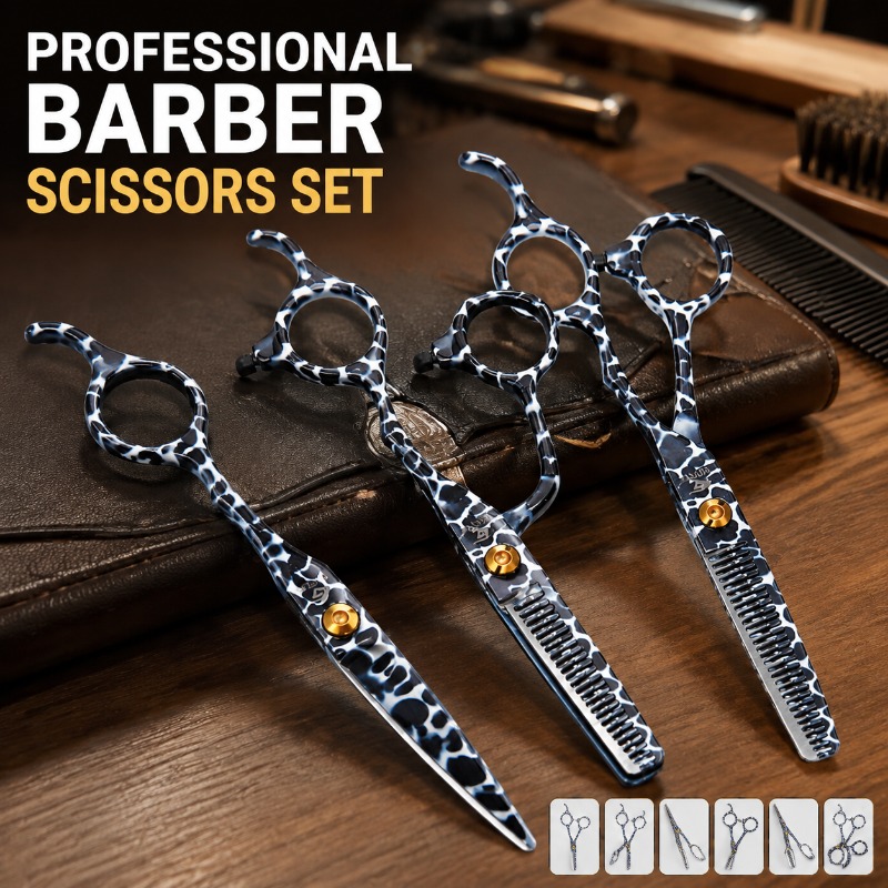 Conjunto profissional de tesou - Hair Cutting Scissors Shears Set 6 Inch avaliação e preço