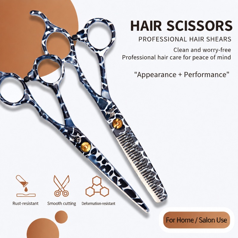 Conjunto profissional de tesou - Hair Cutting Scissors Shears Set 6 Inch avaliação e preço