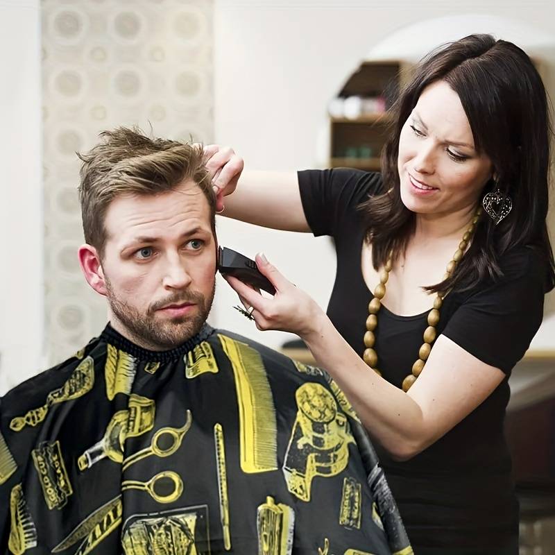 Avental Profissional para Cort - Barber Cape Waterproof Hair Cutting avaliação e preço
