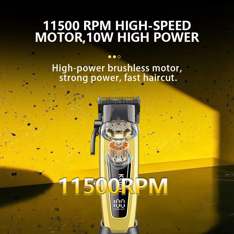 Máquina de Cortar Cabelo KEMEI - Cordless Hair Clippers Professional Barber avaliação e preço