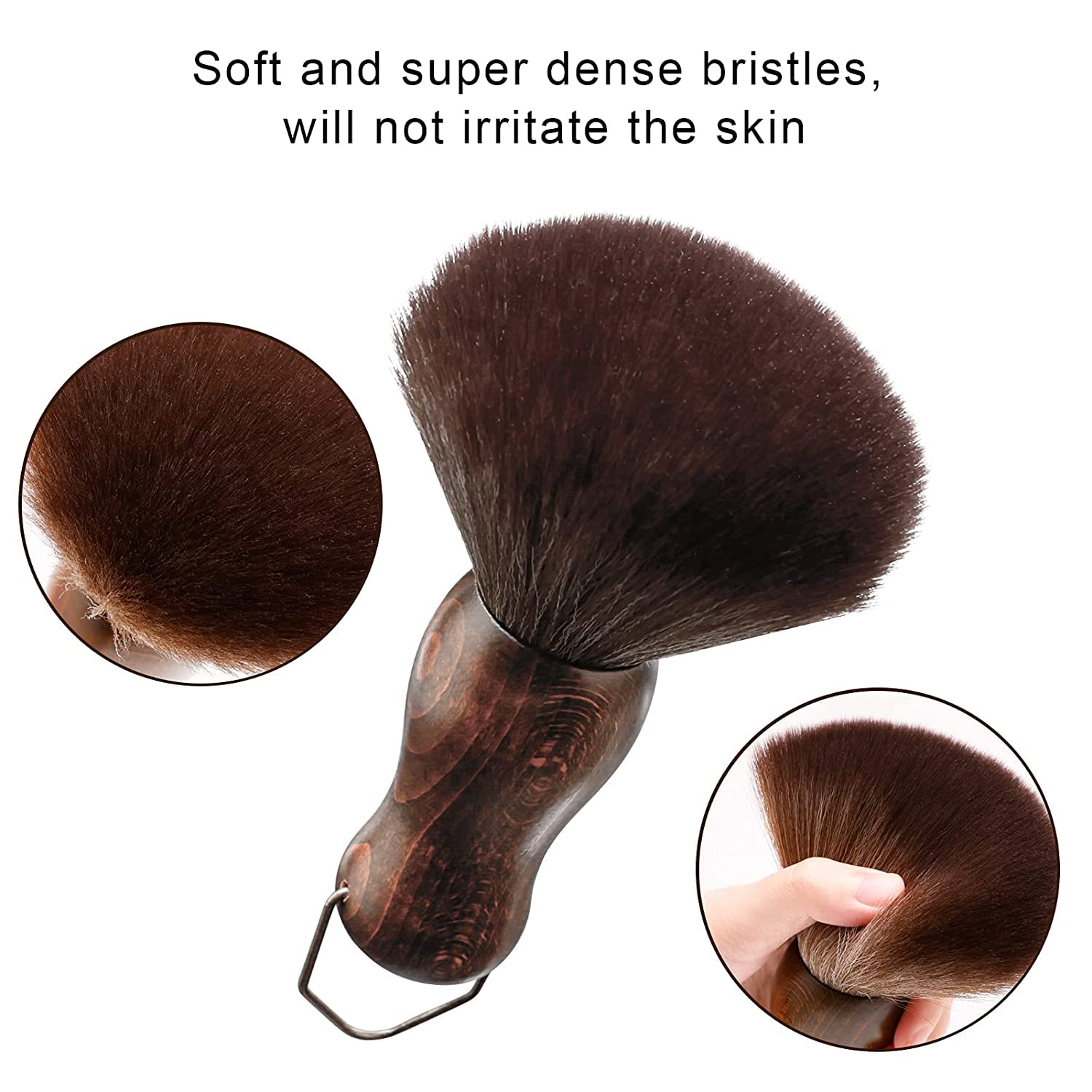 Escova espanador de pescoço pa - Neck Duster Brush Barber Salon avaliação e preço