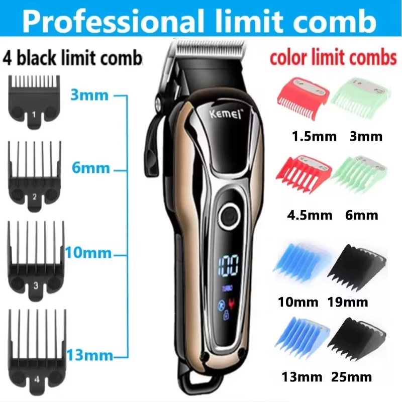 Kemei 1990 Nova Máquina de Cor - Cordless Hair Clippers Professional Barber avaliação e preço