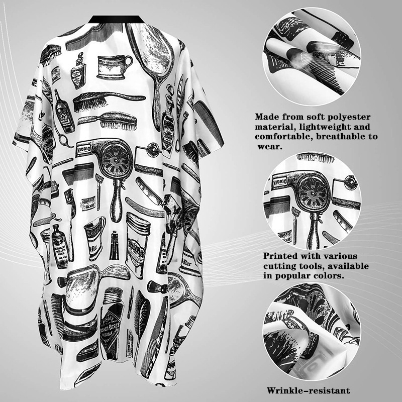 Avental de Barbeiro Impermeáve - Barber Cape Waterproof Hair Cutting avaliação e preço