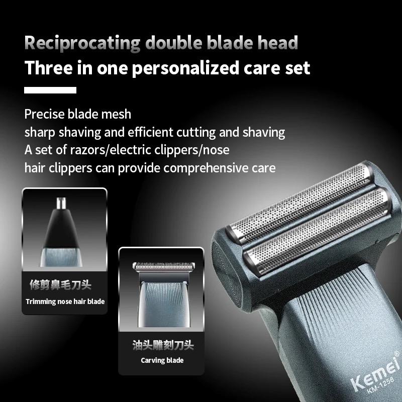 Kemei barbeador elétrico sem f - Foil Shaver Cordless Electric Bald Head avaliação e preço