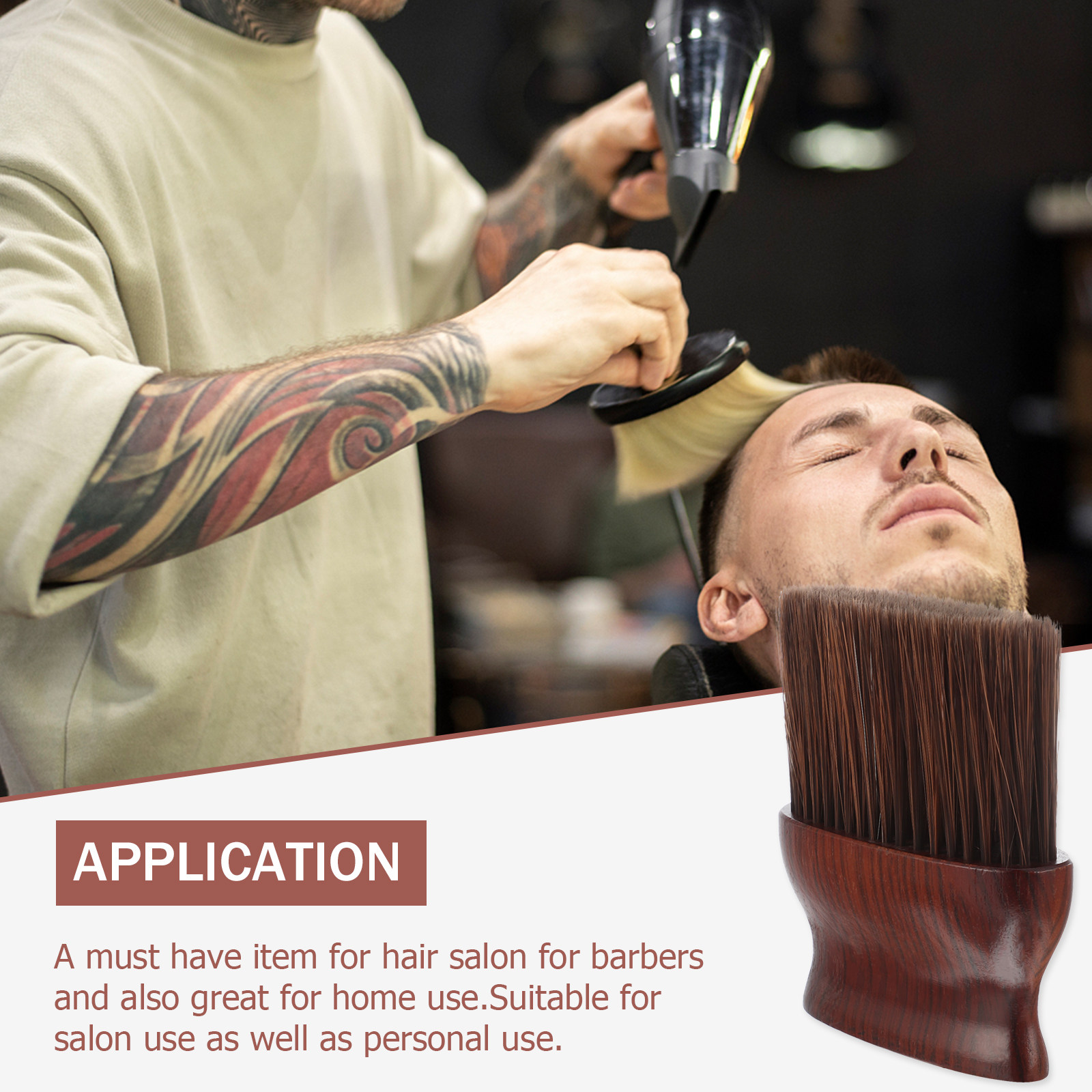 Escova de Pelo Longo para Limp - Neck Duster Brush Barber Salon avaliação e preço