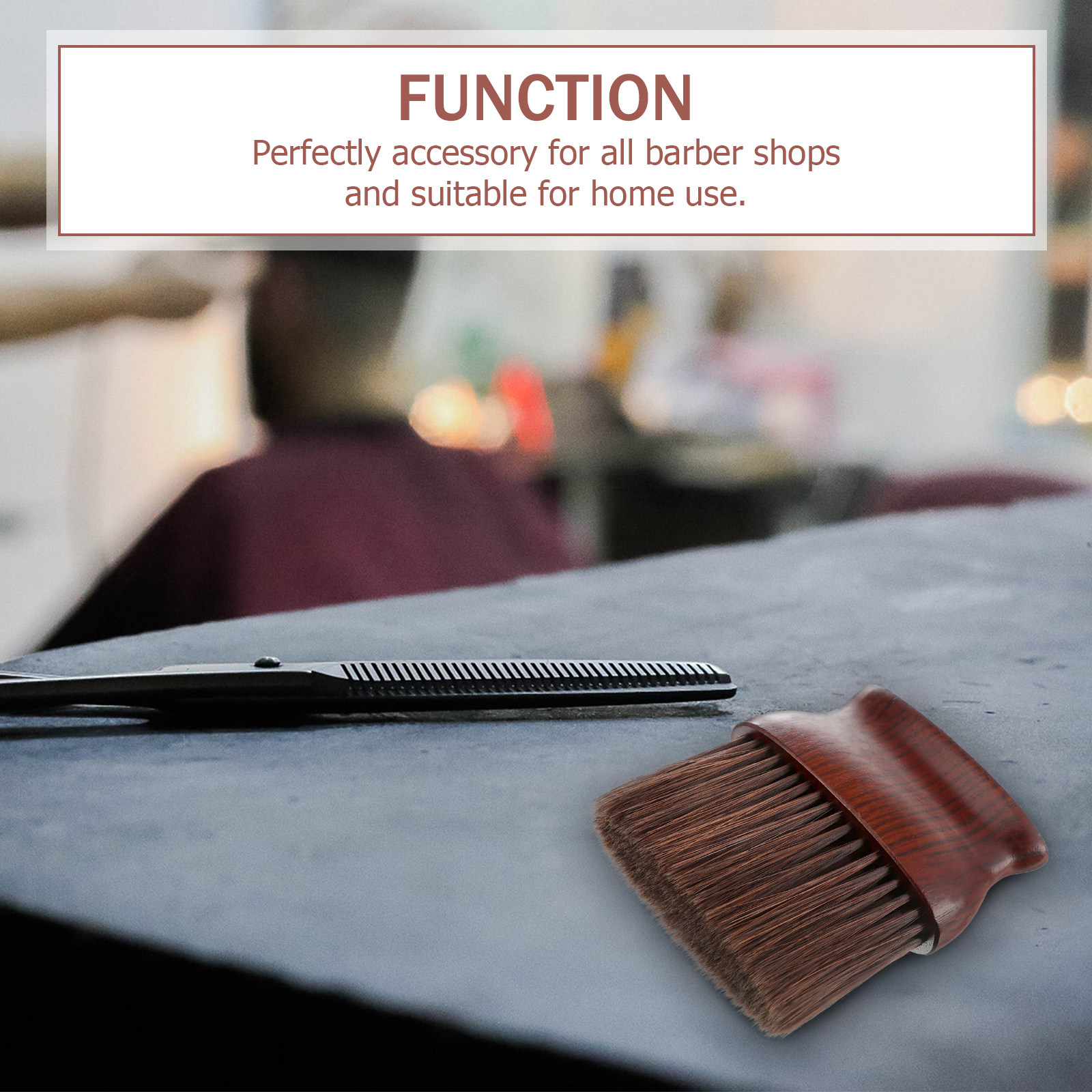 Escova de Pelo Longo para Limp - Neck Duster Brush Barber Salon avaliação e preço
