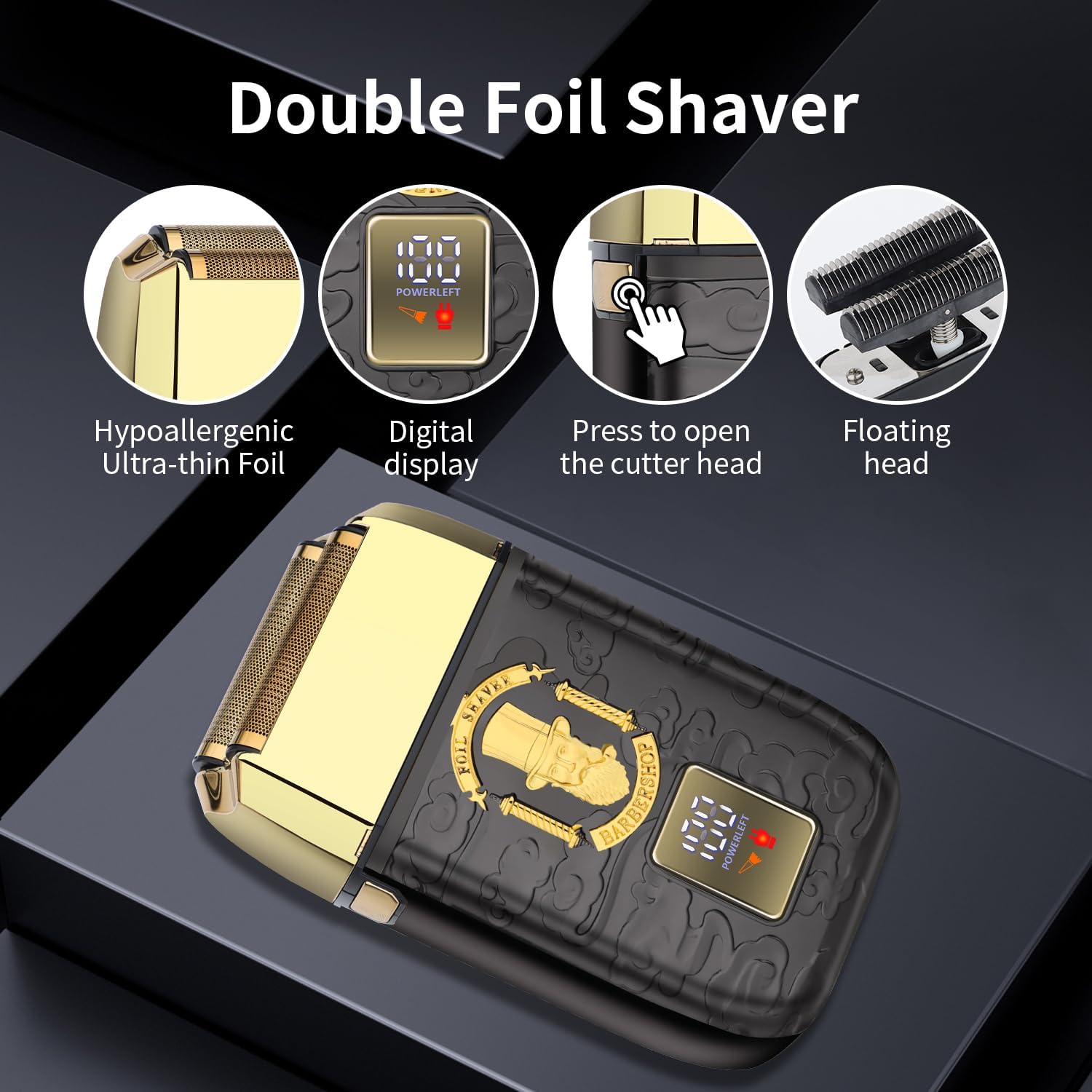 2026 Nova Versão Aprimorada Ba - Foil Shaver Cordless Electric Bald Head avaliação e preço